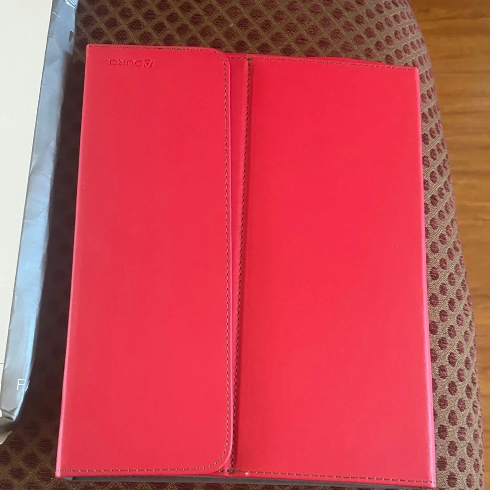 Facio Red and Gray Wireless Tablet Keyboard Folio